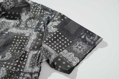 Camisa Étnica Estampada de Manga Corta - Image 9