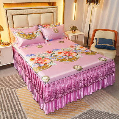 Juego de Cama de 3 Piezas con Sábana Bajera de Fibra Viscosa Premium - Image 11