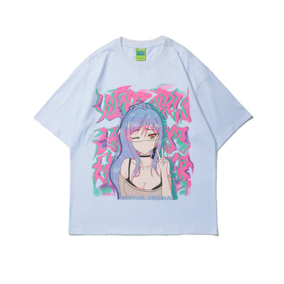 Camiseta de Pareja Cuello Redondo Manga Corta Estilo Urbano - Image 26