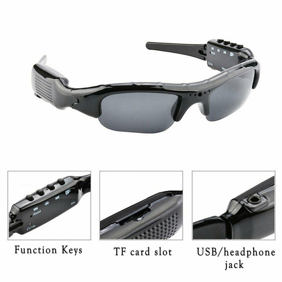 Gafas de Sol Deportivas con Cámara HD 1080P y Lentes Polarizadas
