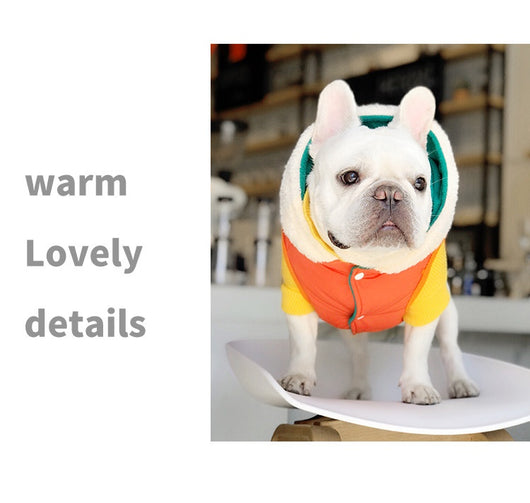 Abrigo Térmico Reversible para Perros y Gatos - Algodón Grueso con Forro Polar Invierno - Image 11