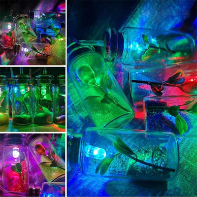 Lámpara Solar Decorativa Botella de Deseos con Luz LED Multicolor - Image 4