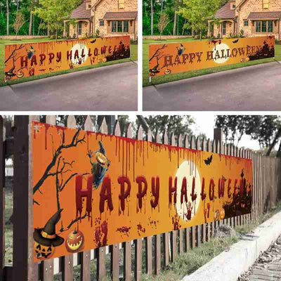 Bandera Decorativa Halloween con Diseño Terror - Fondo Festivo - Image 12
