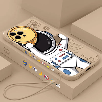 Funda Silicona Astronauta Cartoon con Planeta - Compatible Universal - Image 16