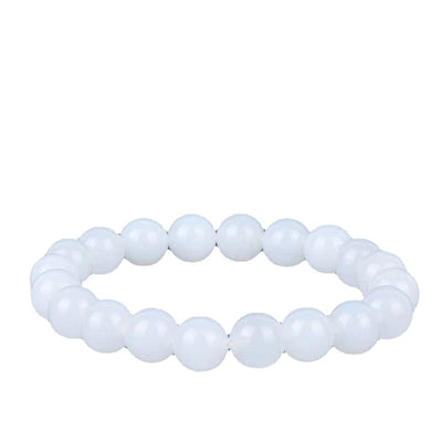 Pulsera de Jade Blanco Hotan con Cuentas Redondas de Grasa de Cabra - Image 2