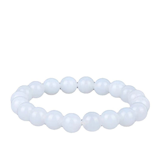 Pulsera de Jade Blanco Hotan con Cuentas Redondas de Grasa de Cabra - Image 2