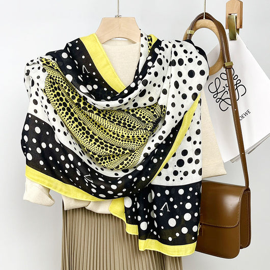 Foulard de Algodón y Lino Ligero - Pareo Sedoso Protección Solar para Playa y Viajes - Image 58