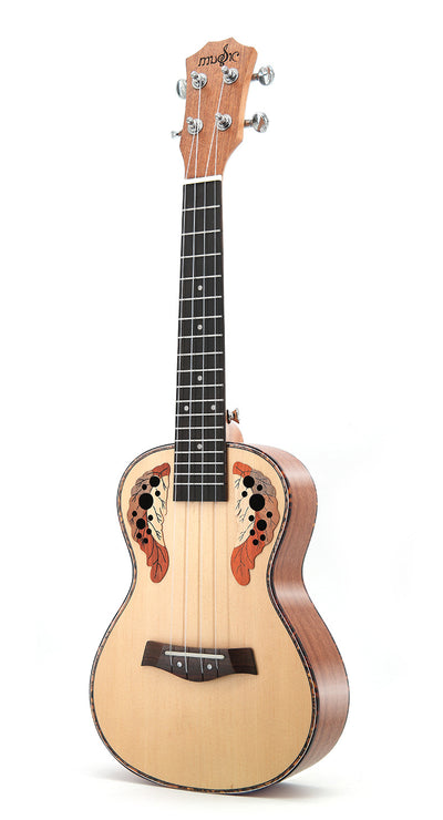 Ukelele Soprano de Pícea de 23 Pulgadas con Agujero de Uva - Image 10