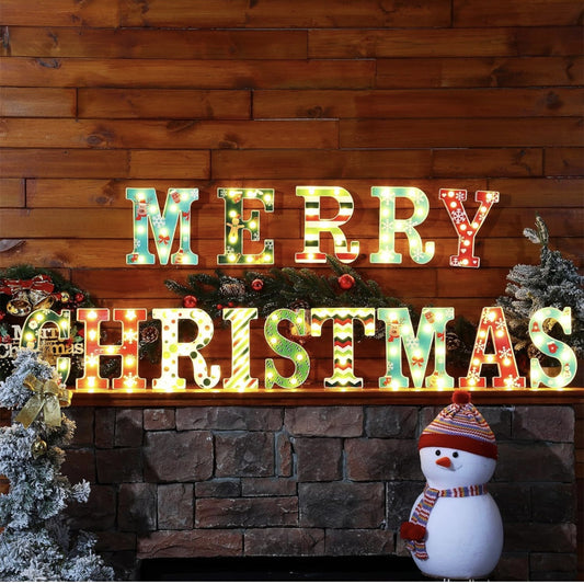Luces LED Navideñas con Impresión a Color y Letras Personalizables