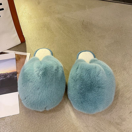 Pantuflas Planas para Mujer con Peluche en la Punta - Image 9