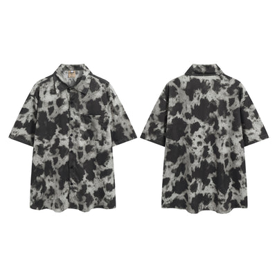 Camisa Retro Estilo Hong Kong Hombre - Manga Corta Suelta Estampada para Verano - Image 6