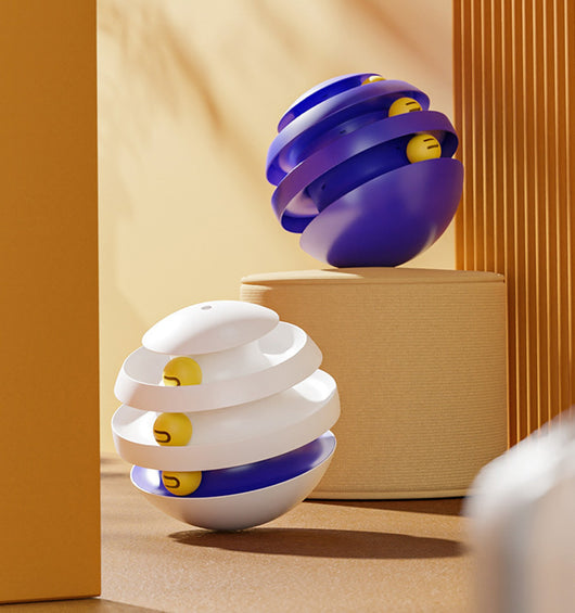 Torre Interactiva para Gatos con Plataforma Giratoria y Pelota - Juguete Entrenamiento Felino - Image 11