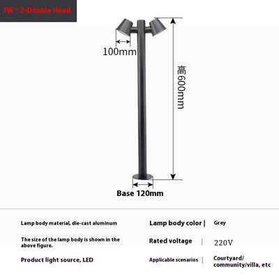 Lámpara de Jardín LED Moderna Impermeable - Columna Minimalista - Image 6