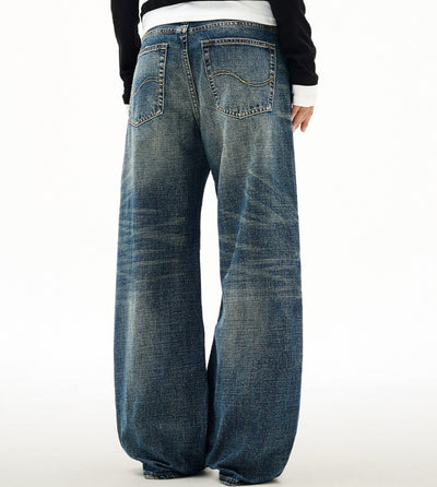 Pantalones Jeans Rectos Anchos para Hombre - Primavera y Otoño - Image 2