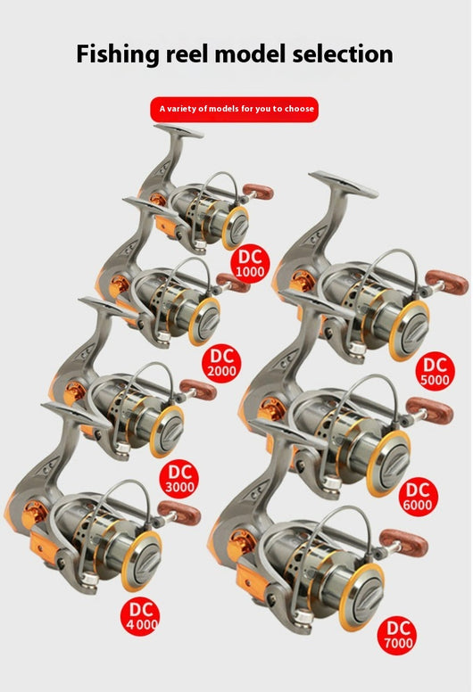 Carrete de Pesca Metálico DC - Rueda de Aluminio Resistente - Image 19