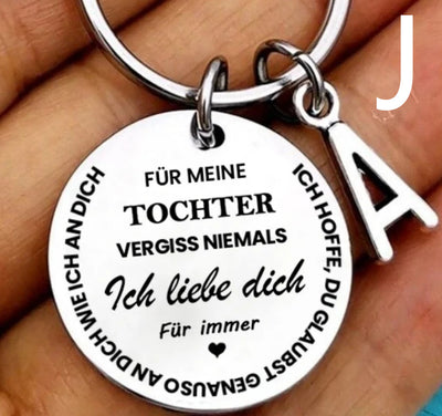 Llavero Personalizado de Acero Inoxidable con 26 Letras para Mi Hijo e Hija - Image 66