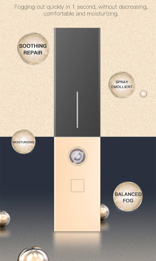 Two sleek black and gold nano spray water replenishing instruments on a dark, reflective surface. - Image 10