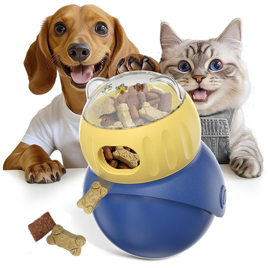 Juguete Interactivo Búho Dispensador de Alimento para Gatos
