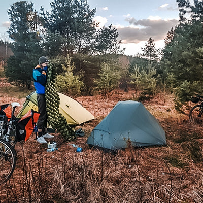 Tienda de Campaña Camping 15D con Revestimiento de Silicona - Resistente y Ligera