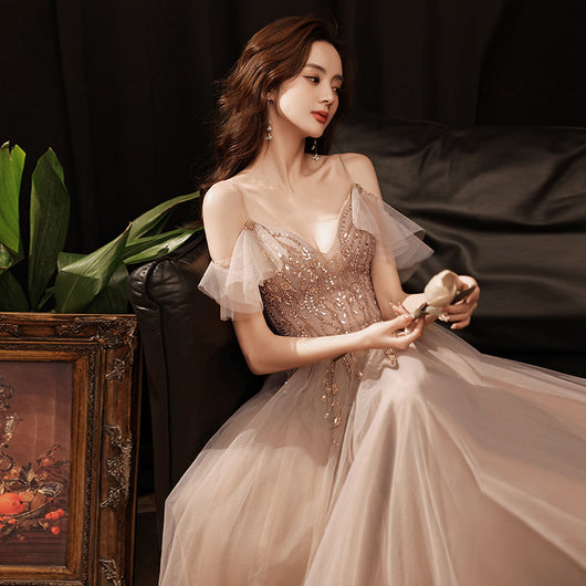 Vestido de Dama de Honor Elegante Primavera Verano - Silueta Esbelta y Sofisticada - Image 4