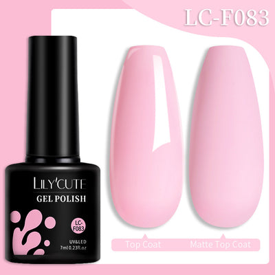 Set de Pegamento para Uñas con Brillo de Color Sólido - Image 19