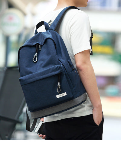 Mochila de Viaje Casual Coreana de Lona para Hombre - Image 2