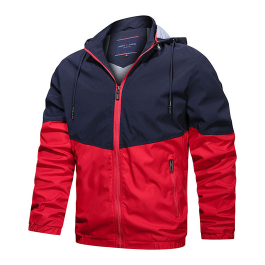 Chaqueta Casual para Hombre con Cuello de Pie y Capucha - Image 3