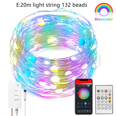 Luces LED Inteligentes Sincronizadas con Música - Guirnalda Dreamcolor para Navidad y Año Nuevo - Image 7