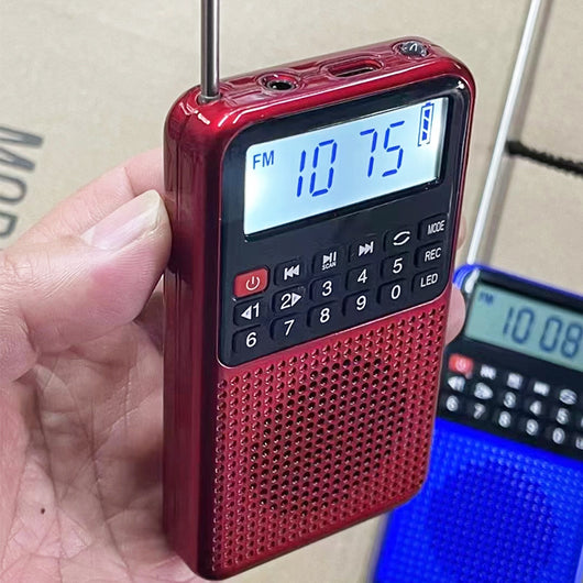 Radio Portátil FM con Bluetooth, Subwoofer y Reproductor de Historias - Image 2