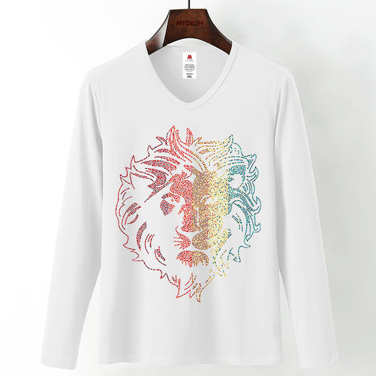 Camisa Casual de Manga Larga con Cuello en V para Hombre - Image 10