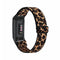 Marrom com Estampa de Leopardo Preto para Fitbit Charge 3 ou 4