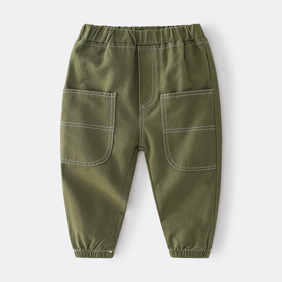 Pantalones para Niños Modernos de Cintura Media - Diseño Elegante y Cómodo
