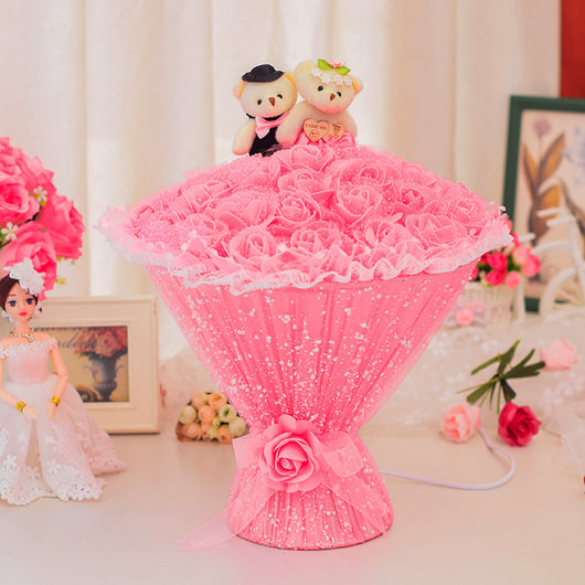 Lámpara Rosa Romántica para Dormitorio - Luz Cálida de Cabecera - Image 11