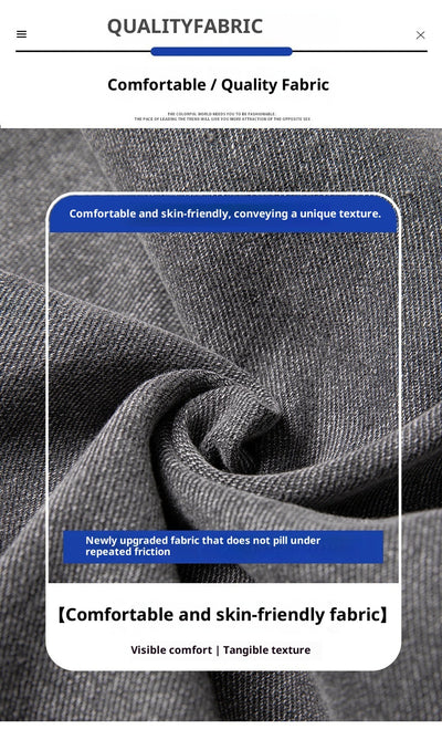 Jeans Grises Holgados de Pierna Recta para Hombre - Image 13