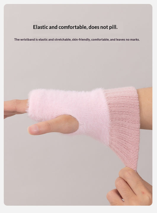 Guantes Térmicos de Punto con Dedos Libres y Forro Suave - Image 16