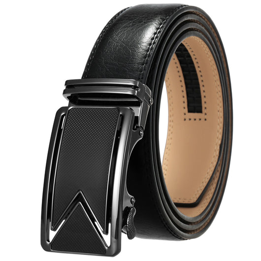 Cinturón de Cuero Bovino Premium con Hebilla Automática de Doble Capa - Image 20