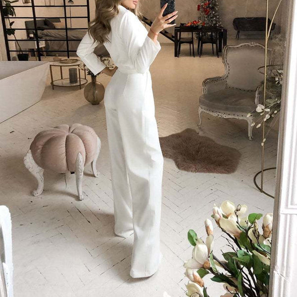Jumpsuit Entallado para Mujer Primavera - Diseño Moderno en Colores Sólidos