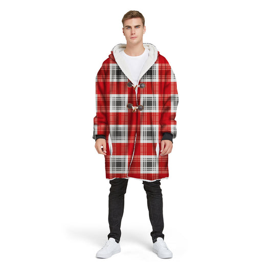 Chaqueta Hoodie Impresa Digital con Cuadros para Hombre - Image 17