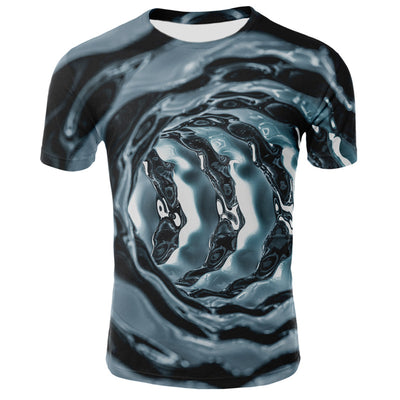Playera de Hombre de Manga Corta con Impresión Digital 3D - Image 3
