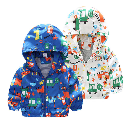 Chaqueta Cortaviento Infantil con Estampado de Aviones - Image 12