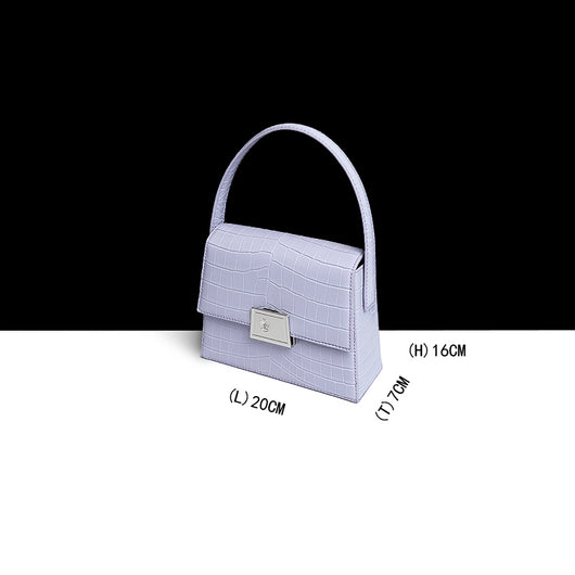 Bolso de Diseño Francés con Estampado de Cocodrilo - Image 10