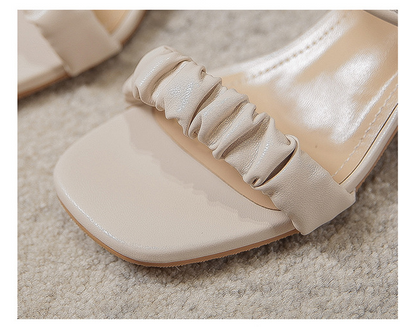 Sandalias de Tacón Alto Grueso Versátiles para Mujer - Image 9