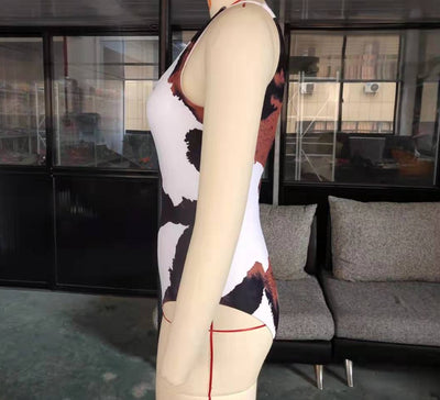Bikini Estampado con Corte Asimétrico - Diseño Personalidad Mujer - Image 5