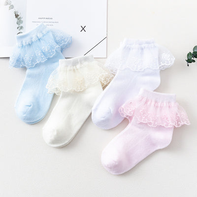 Calcetines Finos de Malla para Bebé Niña - Verano