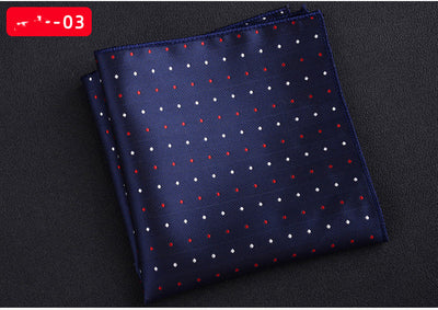Pañuelo Cuadrado Retro con Bordado Texturizado para Hombre - Image 4
