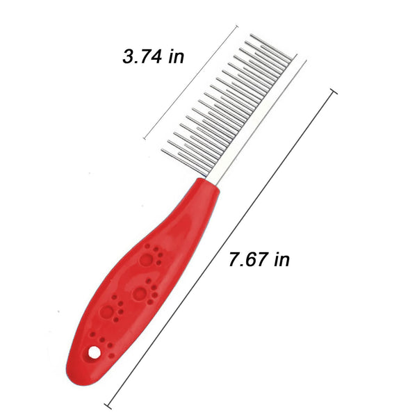Peine Desmatrante Profesional para Perros y Gatos - Acero Inoxidable