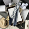 Silk Scarf Arm Bag Ribbon Thin Narrow Long Hair Band Decoration Small Scarf Five Pointed Star Blue