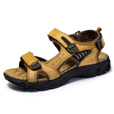 Sandalias de Cuero Retro para Hombre - Estilo Casual Outdoor - Image 7