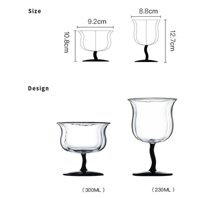 Copa Retro Vintage de Cristal con Diseño Creativo Original - Image 10