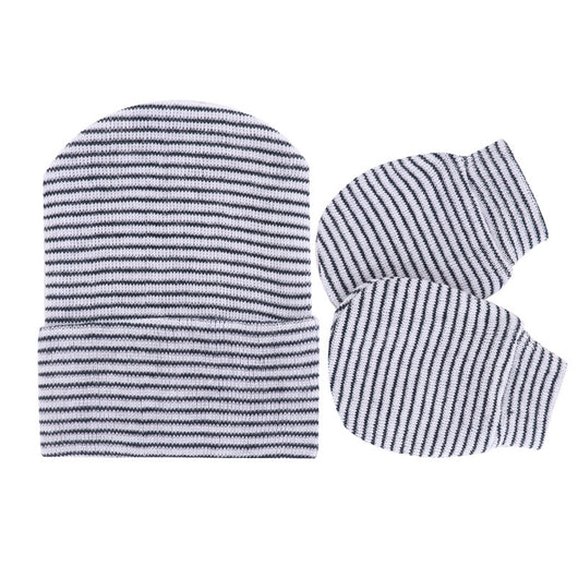 Set de Gorro Tejido y Manoplas Antiarañazos para Recién Nacido - Image 17